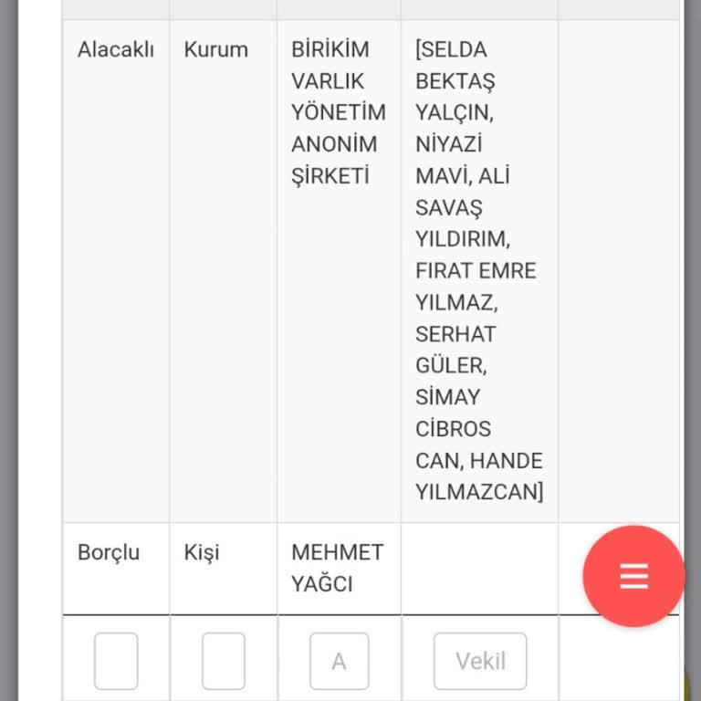 Birikim Varlık Yönetim 2000 TL Altı Borçlar