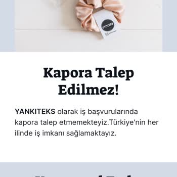 Garanti BBVA Yankıteks Evde Toka Paketleme İşi