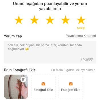 Trendyol Anlamsız Görsel Diyerek Yorumumu Reddetti!