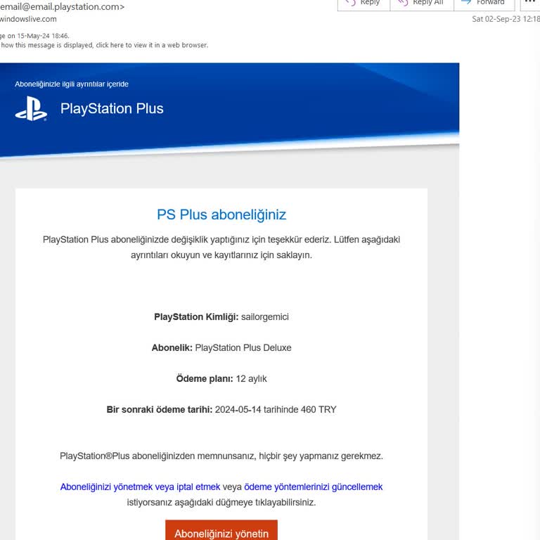 Sony Eurasia PlayStation Plus Üyeliğim Söylediklerinden Farklı Tutarda Yenilendi