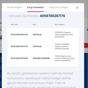 Şişli Kurtuluş Aras Kargo, Hatalı Teslimat Ve Mağdur Etme