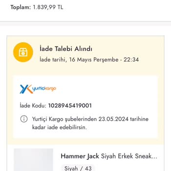 Boyner Sürekli Olarak Yanlış Beden Gönderiliyor