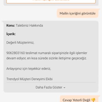 Trendyol 3 Aydır İademi Yapmıyor