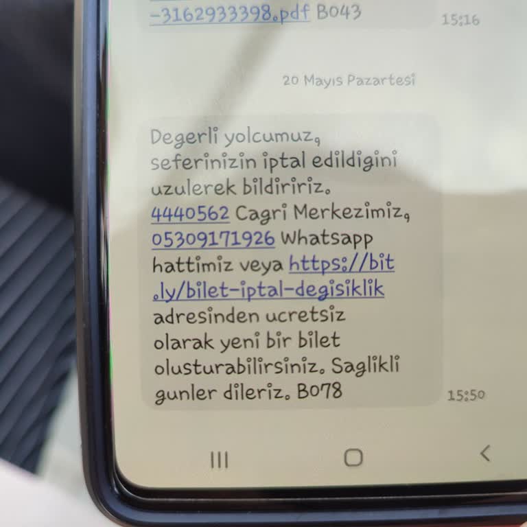 Kamil Koç İptal Edilen Sefer Yerine Başka Bir Sefer Yok. Bilmediğim Bir Şehirde.
