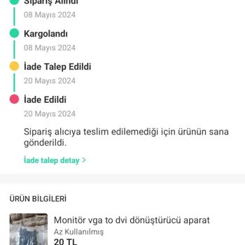 Dolap Uygulaması Yanlış Adrese Yollatıp İade Ücretini Benden Aldırdı