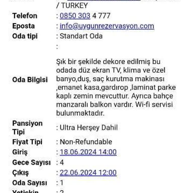 Palm Wings Kuşadası Beach Resort Palm Wings Rezervasyonu Kullandırmak İçin İlave Ücret İstedi.