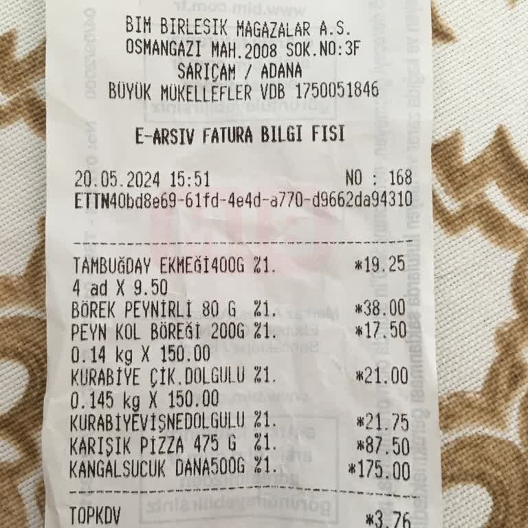 BİM Çalışanının Sorumsuz Tavrı Ve Fazladan Para Alınması