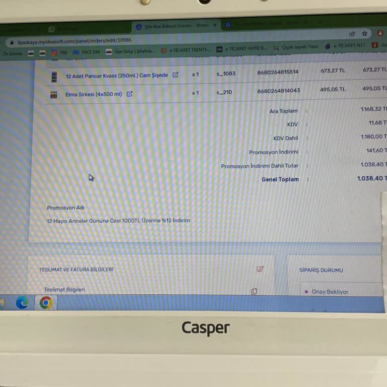 Şifaana Kargo Yapılmayan Siparişim