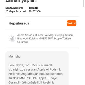 Hepsiburada Ücret İadesinin Yapılmaması