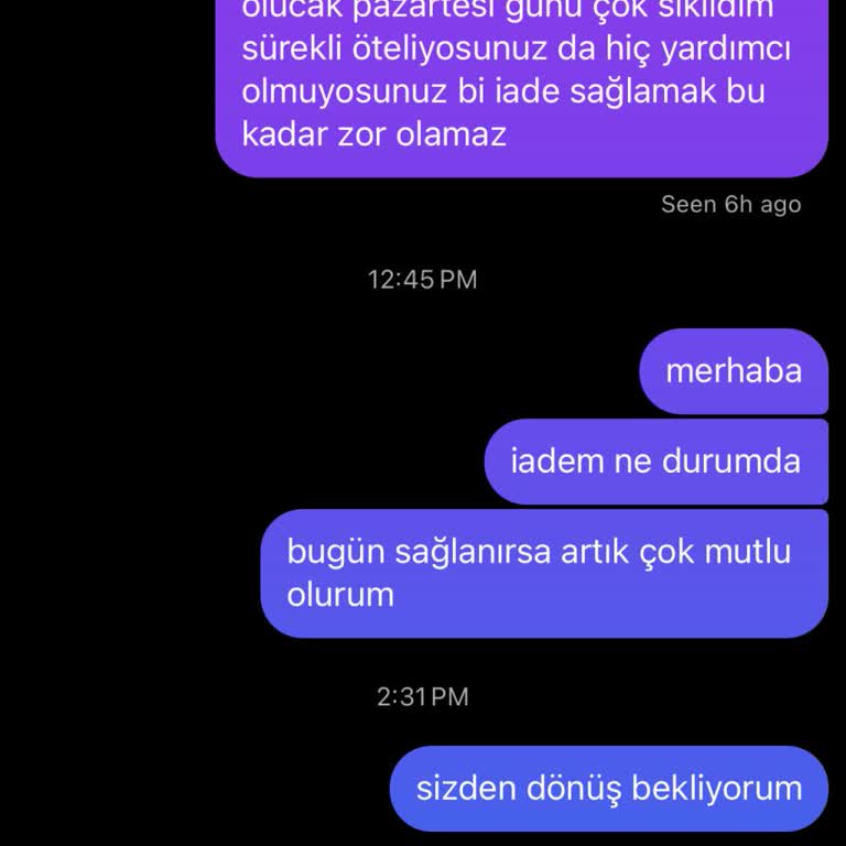 G Central 4 Haftadır Yapılamayan İade