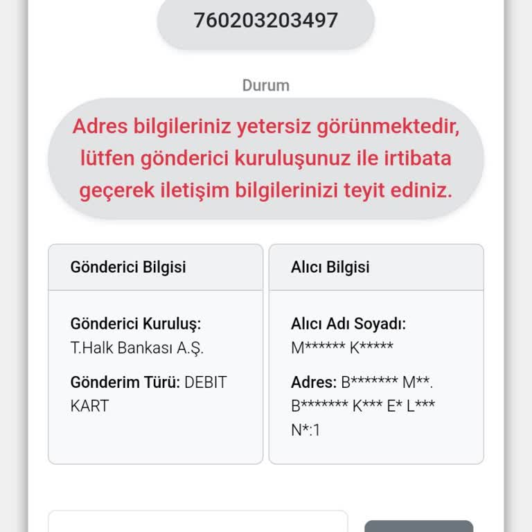 Kuryenet Kayaş Acentesinde Olan Adresime Gelmeyen Kargom