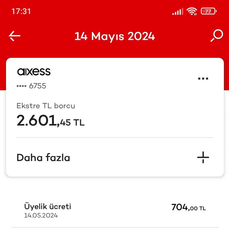 Akbank Yıllık Üyelik Ücreti