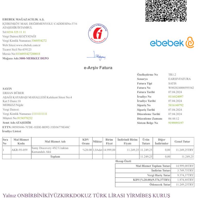 Ebebek Akülü Araba Sorunu