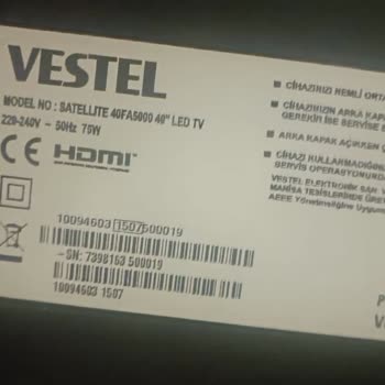 Vestel TV Paneli Tedarik Edemiyor.