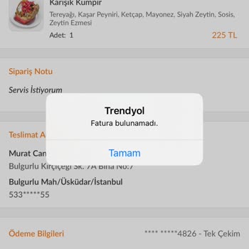 Trendyol Yemek Dalga Geçiyorlar Para İade Yapamıyorlarmış