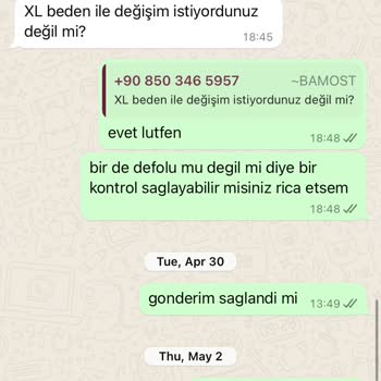 Bamost Ürünümü Göndermedi Ve Ulaşılamıyor