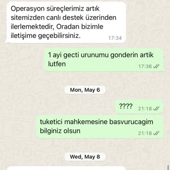 Bamost Ürünümü Göndermedi Ve Ulaşılamıyor