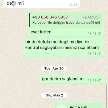 Bamost Ürünümü Göndermedi Ve Ulaşılamıyor