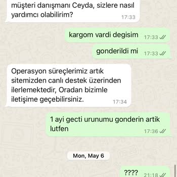 Bamost Ürünümü Göndermedi Ve Ulaşılamıyor