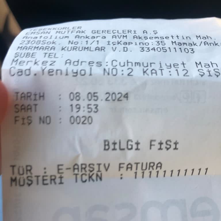 Anatolium Emsan'dan Aldığım Kahvaltı Takımının İadesi Reddedildi