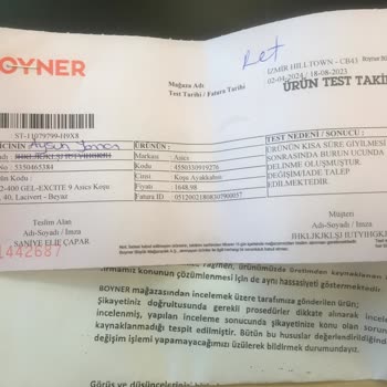 Asics Koşu Ayakkabısının Delinmesi