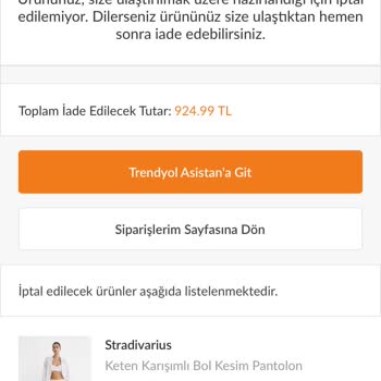 Stradivarius Aldığım Ürün 1,5 Aydır Kargoya Verilmiyor Ve Para İademde Yapılmıyor