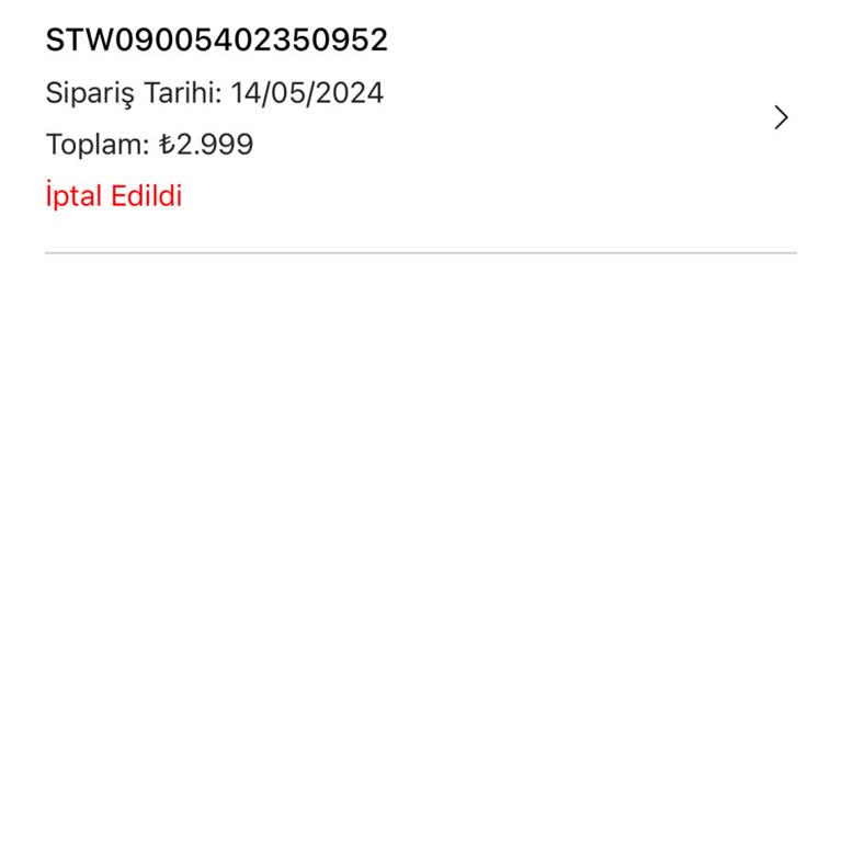 Twist Aynı Ürünün İki Defa İptali