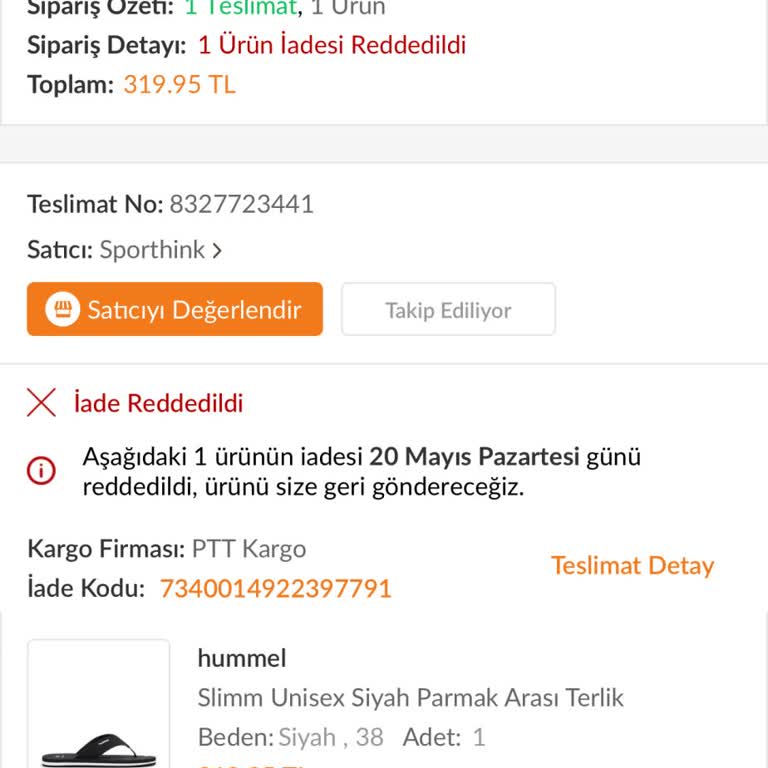 Trendyol Ürününe Sahip Çıkmıyor Bahaneler İle