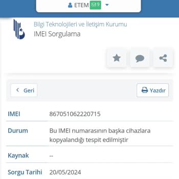 Trendyol Dan Telefon Aldık IMEI Sorunlu.!