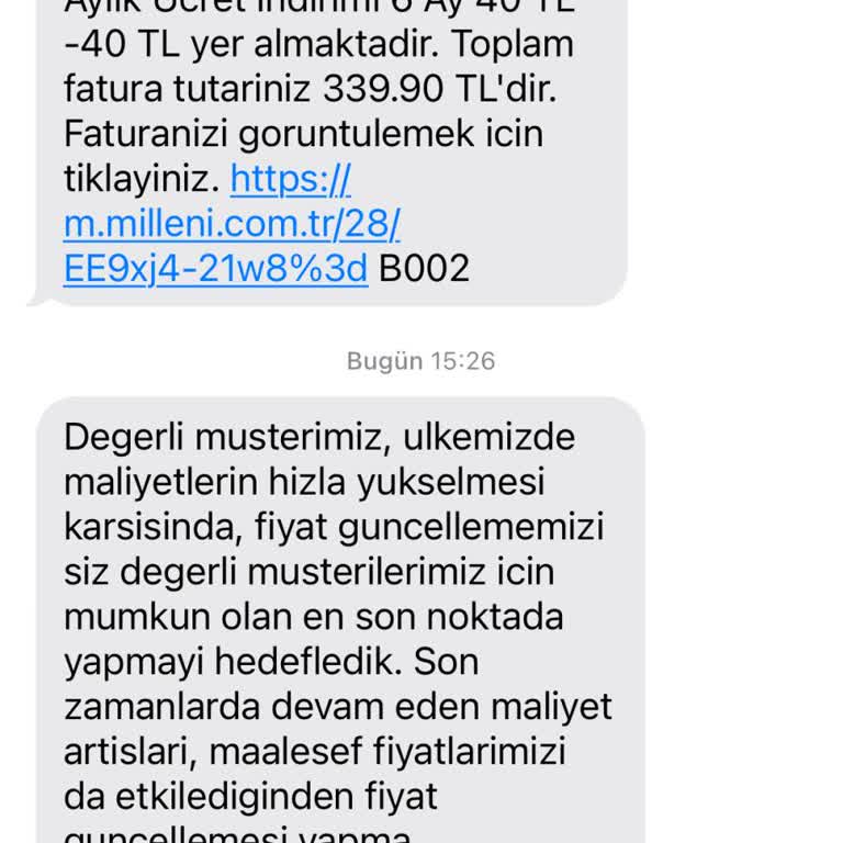Millenicom Zam Zinciri Ve Ulaşılamayan Müşteri Hizmetleri