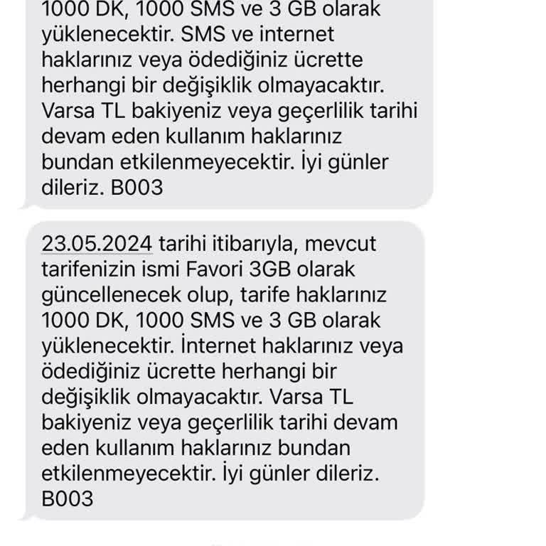 Vodafone İznim Olmaksızın Bana Tarife Satmış.