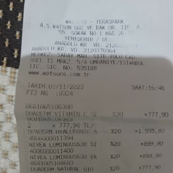 Watsons Tarihi Geçmiş Ürün Satılması