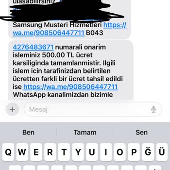 Samsung S95B Model Oled Televizyon Leke Sorunu