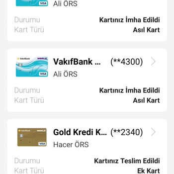 VakıfBank Kredi Kart İptali Hakkında