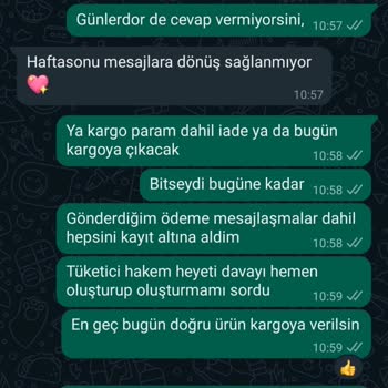 Ayşe Yamaçlı Hatalı Ürün Ve Geciken Servis Hayal Kırıklığı