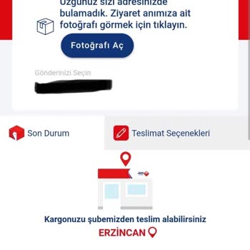 Aras Kargo Erzincan Evde Yoktunuz Yalanı