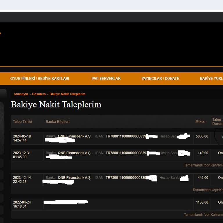 Yeşilyurtgame Stok Sorunu Ve Ödeme Yapmaması