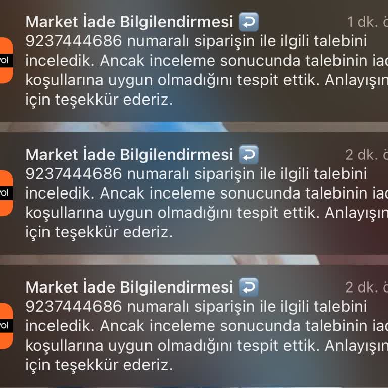 Trendyol Hızlı Market Göndermediği Ürünlerin Ücret İadesini Yapmıyor