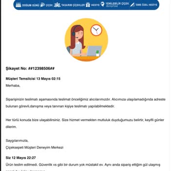 Ürün Elime Ulaşmadı Ve Çiçek Sepeti Dönüş Yapmıyor