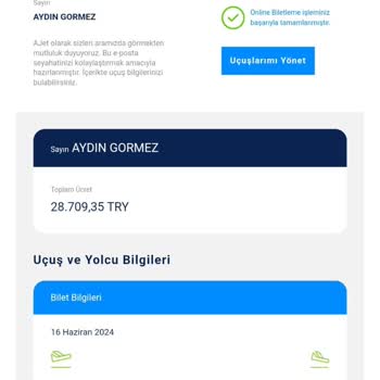Ajet Premium Paket İade Mağduriyeti