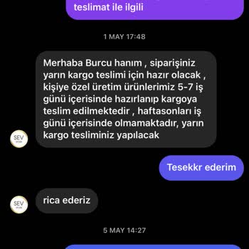 Sev Store (Instagram:ssevstore) Sevstore.com Ücret İademi Hala Yapmadı