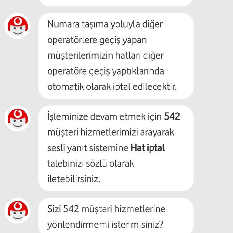 Vodafone İptal İşlemi Sıkıntısı