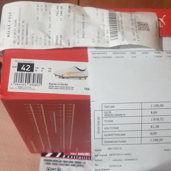 Puma Kramponun Kalitesizliği Toplamda 4 Kere Giydim