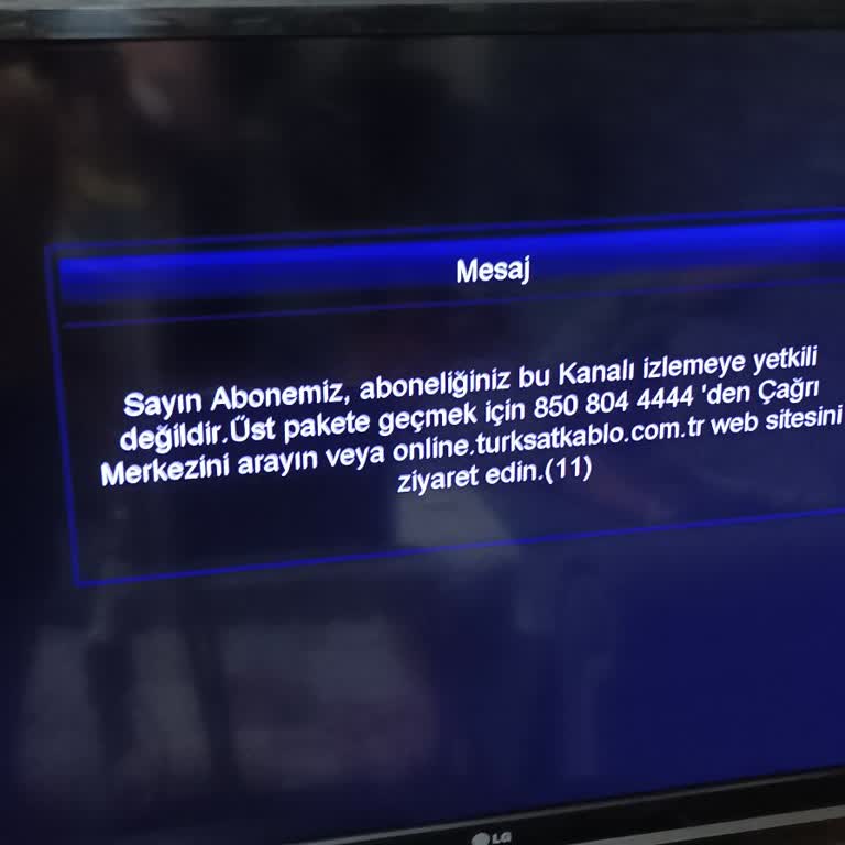 Kablo TV TÜRKSAT Arıza Kaydı