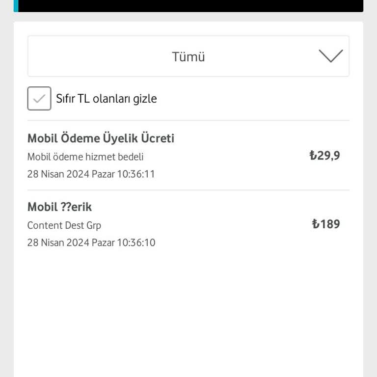 Vodafone Faturadan Kesim Hatası