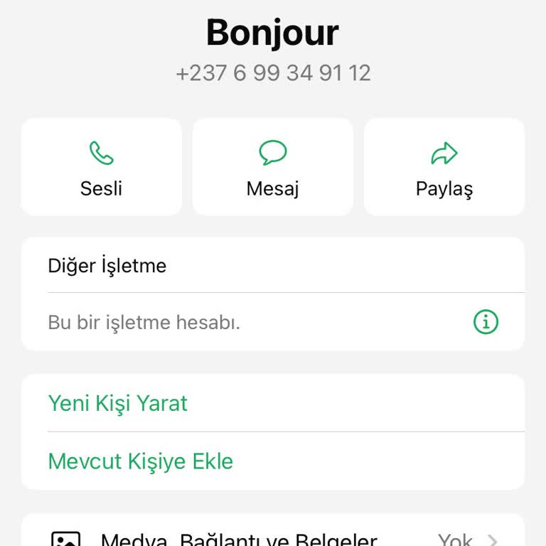 WhatsApp Kişisel Verilerin Paylaşılması