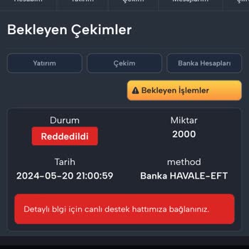 Fixbet Çekim Yaptım Red Veriyor
