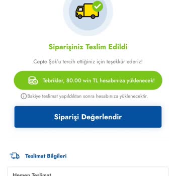 Şok Marketler Win Win Bakiyem Yüklenmedi