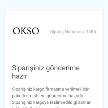 Okso Kargoya Verilmeyen Ürünler Ve İletişim Sorunu
