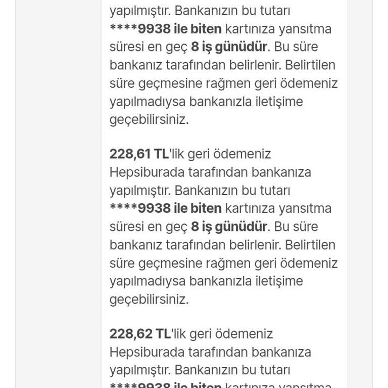 Hepsiburada Para İadesi Yapmıyor